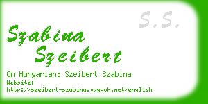 szabina szeibert business card